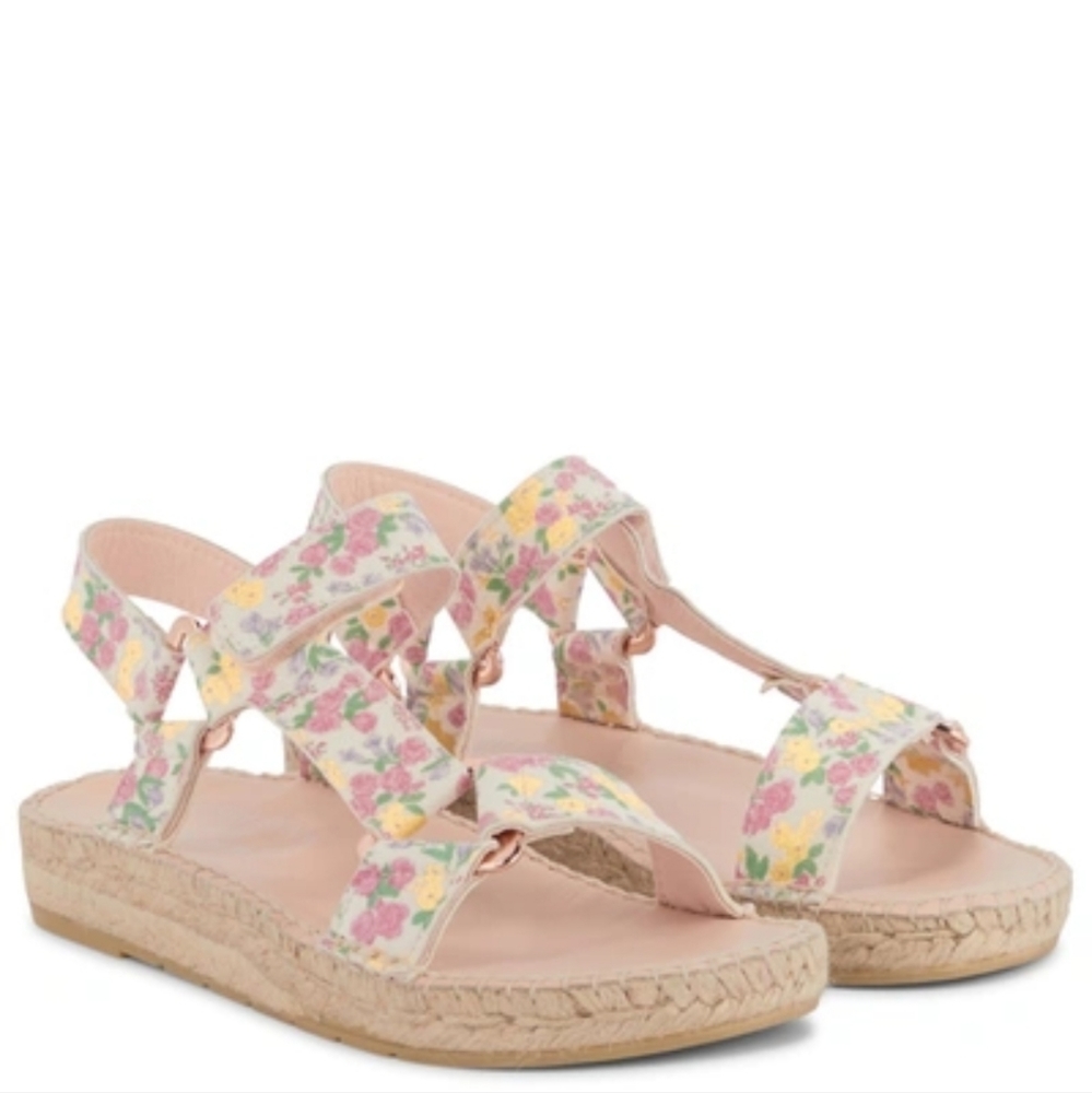 LOVESHACKFANCY X MANEBI NORDIC Suede Printed Espadrille Women's 41, 11 New